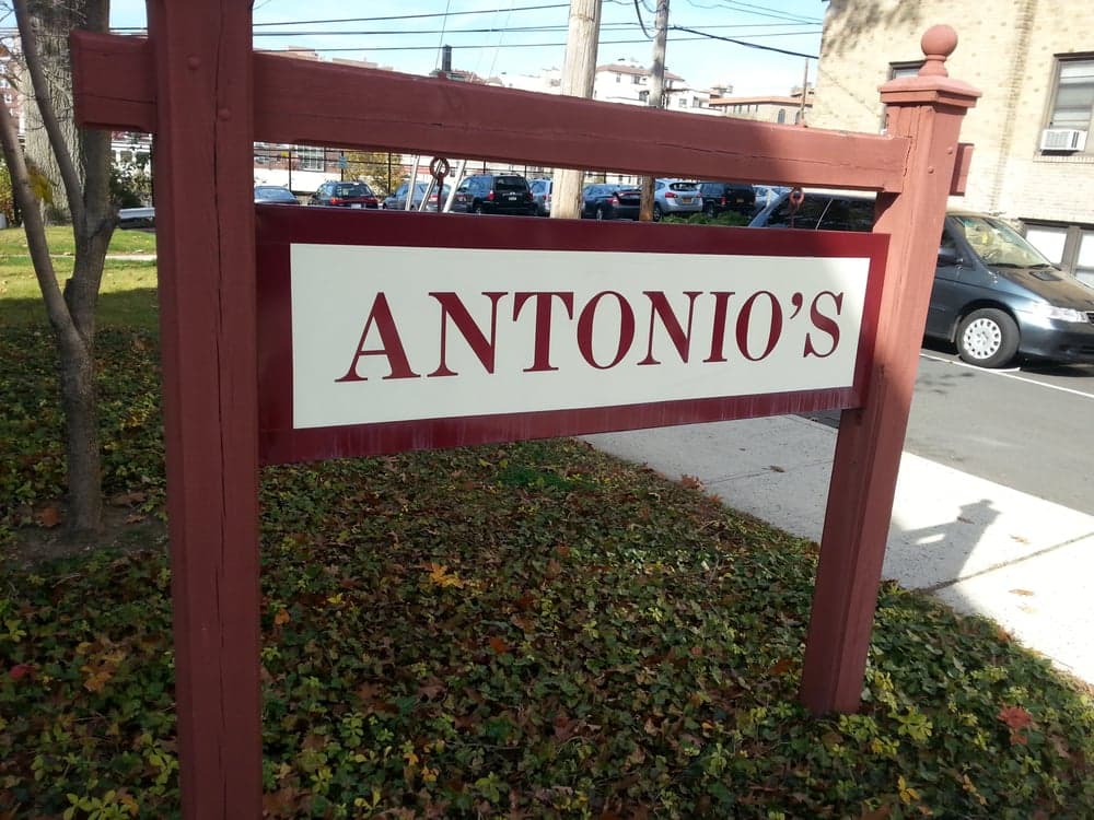 Antonio’s Barber Shop sign in Larchmont
